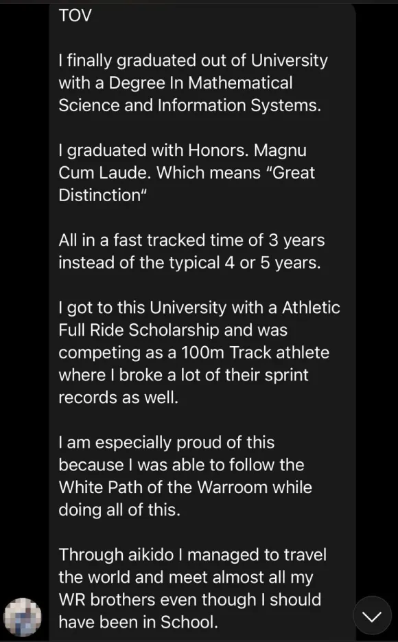 Member testimonial