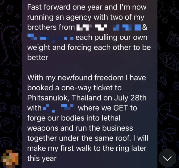 Member testimonial
