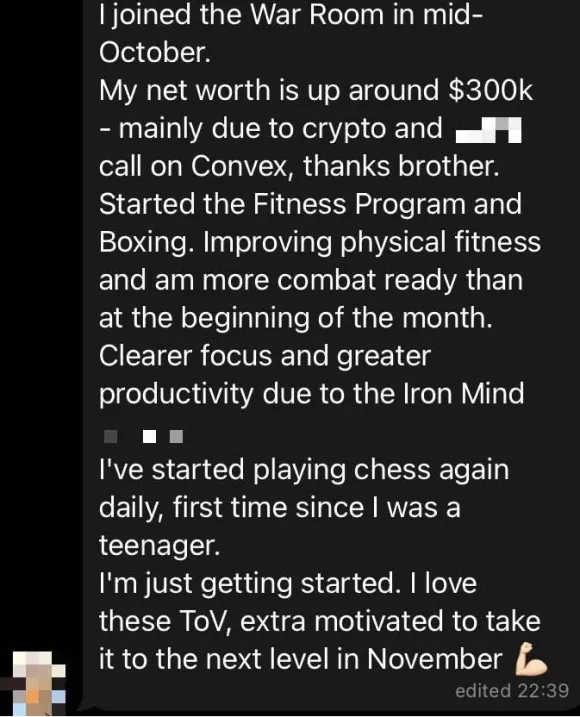 Member testimonial