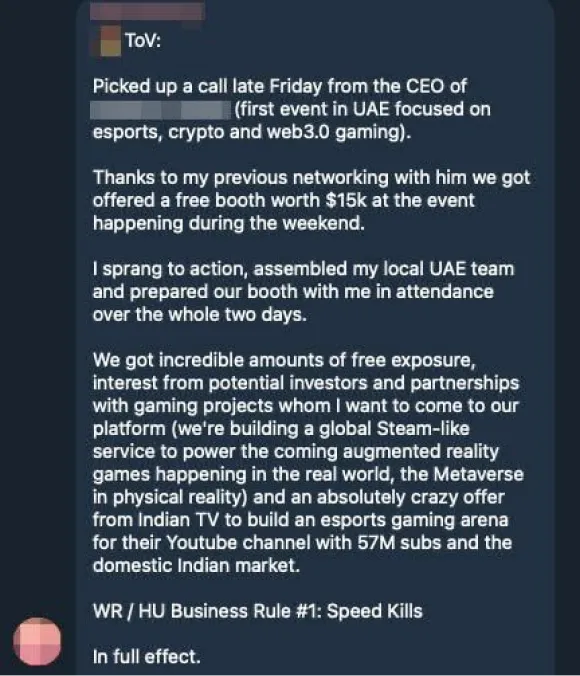 Member testimonial